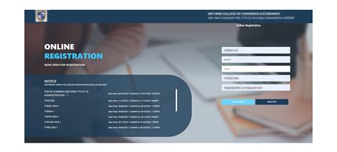 ONLINE REGISTRATION FOR COLLEGE .